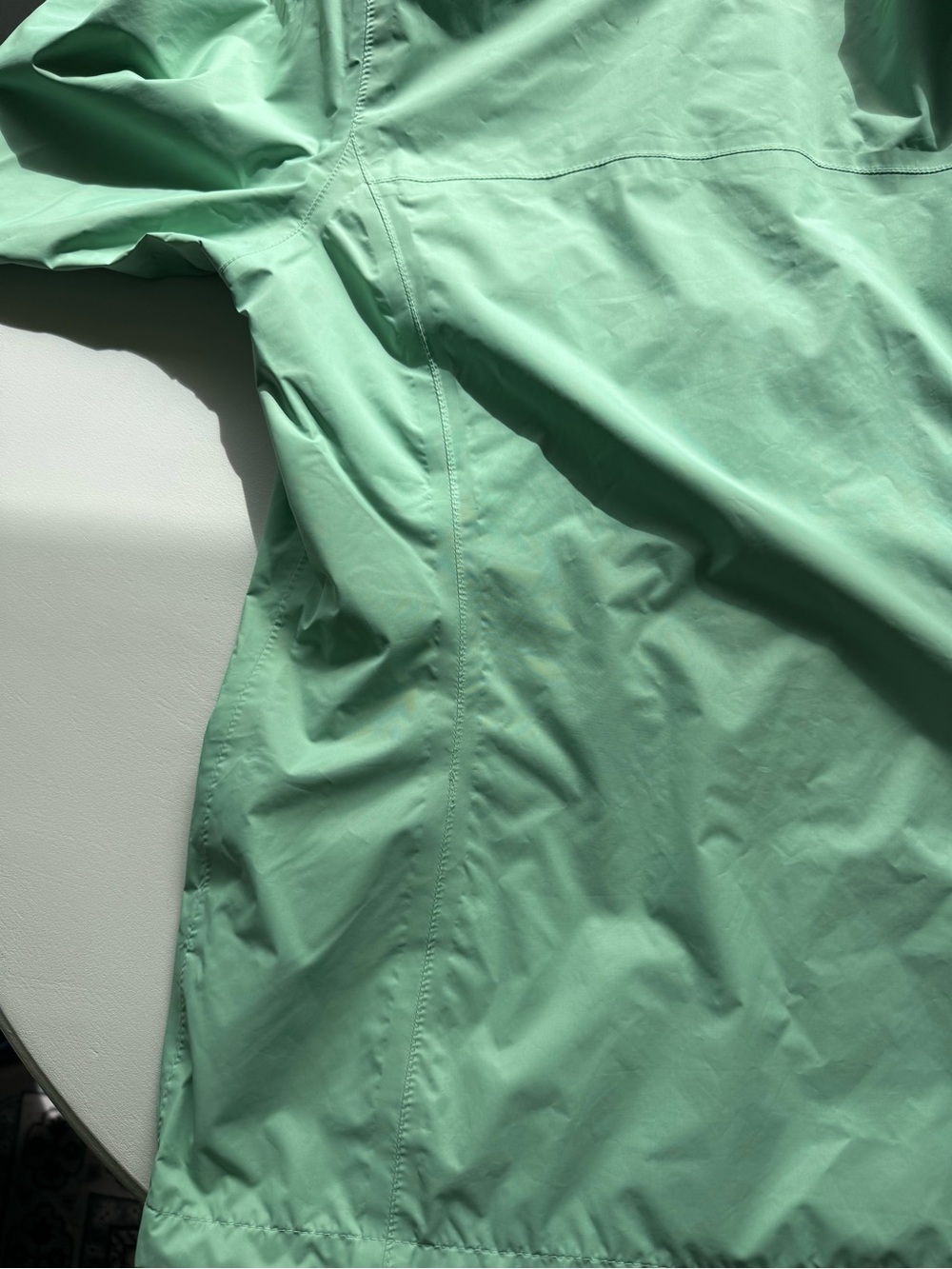 Columbia Women's Light Mint Green Hooded Waterproof Jacket - Picture 10 of 13